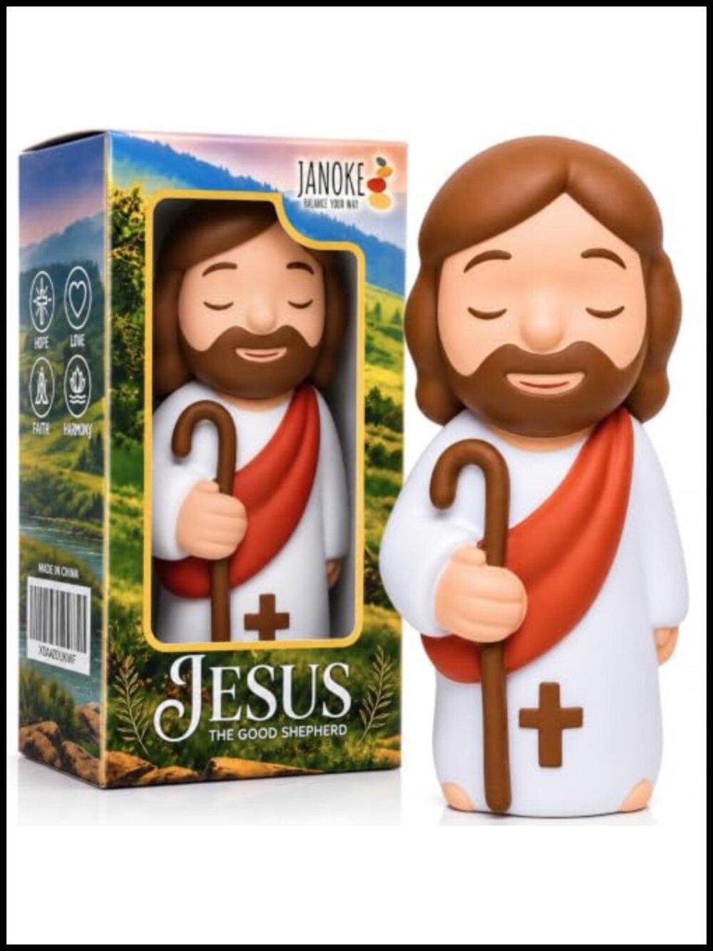 Jesus Squishy 4 Inch Slow-Rebound Foam Figure Christian Fidget Toy Gift